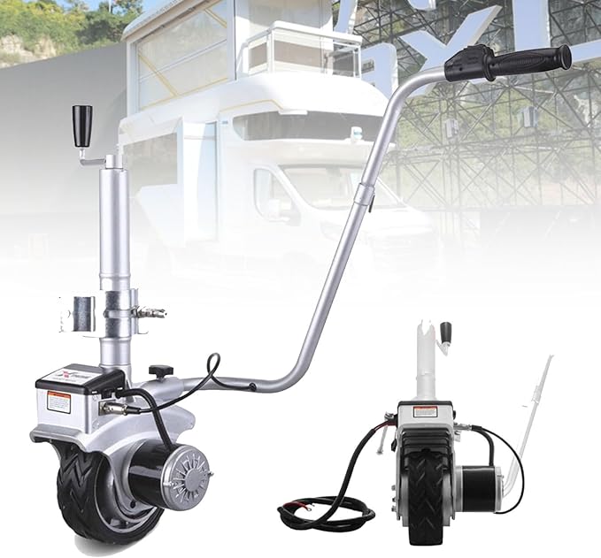 Electric Trailer Dolly Wheel Mover Mover 2270kg Load Motorised Trolley Kit With Remote Con