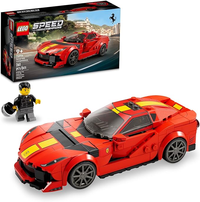 Lego Speed Champions 1970 Ferrari 512 M Toy Car Model Building Kit 76914 Sports Red Race C
