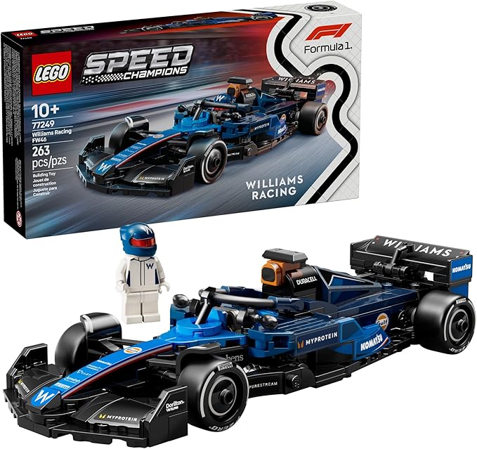 Lego Speed Champions Williams Racing Fw46 F1 Race Car Toy Building Set For Kids Boys Girls
