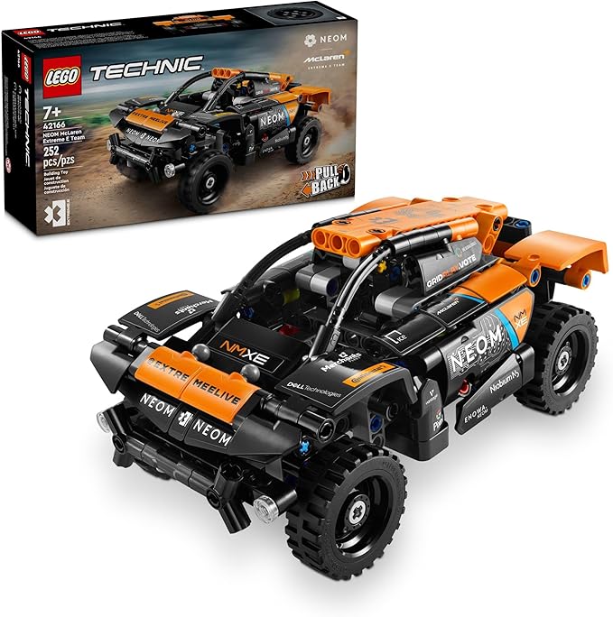 Lego Technic Neom Mclaren Extreme E Race Car Off Road Pull Back Car Toy For Action Vehicle