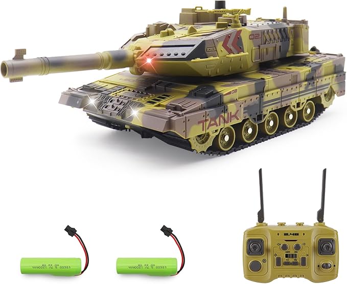 Rc Tank That Shoots For Kids Adults 2 4g Remote Control Army Tank Toys With Auto Demo Soun