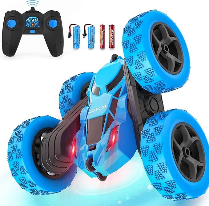 Remote Control Cars For Kids Rc Stunt Car Toys With 4wd Double Sided Driving 360 Flips Rot